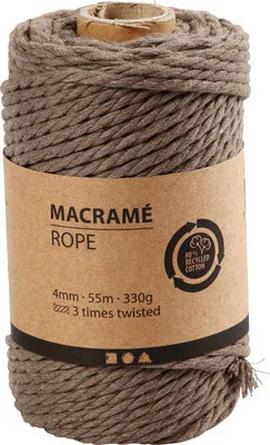 Produktbild von Creativ Company 414751, Handnähen, Braun, Baumwolle, 55 m, 4 mm, 330 g