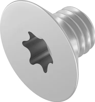 Produktbild von SECCARO Senkschraube M5 x 8 mm, Edelstahl V2A VA A2, ISO 14581, Innensechsrund (TX), Vollgewinde, 20 Stück