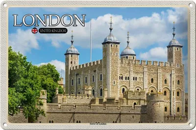 Produktbild von Blechschild Städte Tower of London United Kingdom 30x20cm