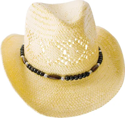 Produktbild von Kinder Cowboyhut mit Perlenband - Westernhut - Hut Gr. M 51-54 cm Strohhut