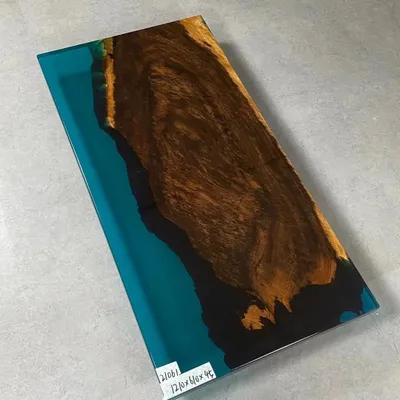 Produktbild von Couchtisch River Table Echtes Holz Flusstisch Massiv Epoxidharz Tische 121x61cm