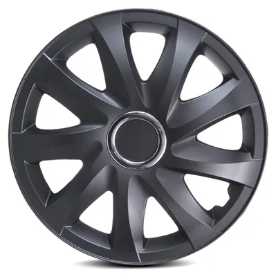 Productafbeelding van wieldop mat zwart 15 inch set van 4