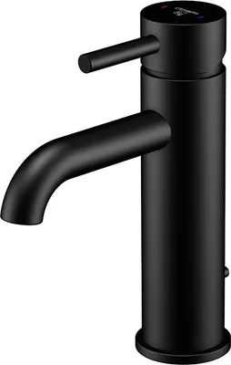 Produktbild von Steinberg Serie 100 Waschtischarmatur mit Ablaufgarnitur, Ausladung 128 mm, 1001755S