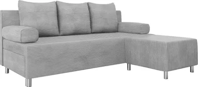 Produktbild von MIRJAN24 Schlafsofa Dover Cord mit Bettkasten und Schlaffunktion, Bettsofa, Couch vom Hersteller (Sofa mit Polsterhocker, Farbe: Poso 110)