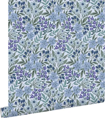 Obrázok produktu pre ESTAhome tapeta kvety modrá 50 x 900 cm