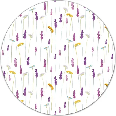 Produktbild von Herd-Abdeckplatte Glas Schneidebrett Ceranfeld-Abdeckung - 40 cm - Lavendel Aquarell