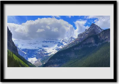 Produktbild von Bild 70x50 MDF-Rahmen Wandkunst Landschaft Berge