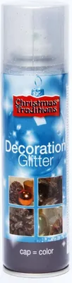 Produktbild von Christmas Traditions Dekospray 100ml Silber Glitter Spray Farben Sprühen Dosen