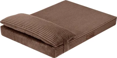 Obrázek produktu pro Pelíšek pro psy, matrace pro psy, Welsti hnědá Cord XL 130x90