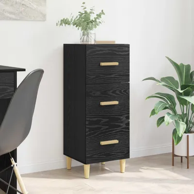 Obrázek produktu pro vidaXL Příborník vzhled černého dubu 34,5 x 34 x 90 cm materiál na bázi dřeva