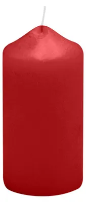 Produktbild von Spitzkopf Stumpen Kerzen Rot 8 x Ø 4 cm, 12 Stück