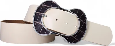 Produktbild von FRONHOFER breiter Damen Taillengürtel 5 cm mit einzigartiger Kroko Gürtelschnalle, echt Leder