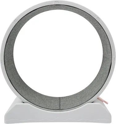 Image de Grande roue d'exercice pour chats, diamètre 80 cm, avec système de verrouillage. Dimensions : 80 x 35 x 85 cm