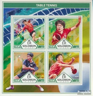 Produktbild von Briefmarken Salomoninseln 2017 Mi 4562-4565 Kleinbogen (kompl. Ausg.) postfrisch Tischtennis