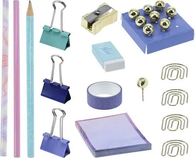 Image de Set d'écriture Or/Pourpre, 22 pcs.