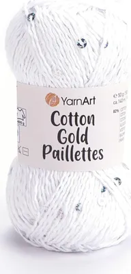 Obrázok produktu pre Yarn Art Bavlna Gold Paillettes 7102 Pletacia priadza