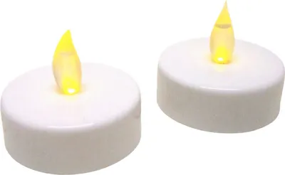 Produktbild von Jumbo LED-Teelichter 2er-Set mit Batterien Kerze elektrische Teelichter Kerzen