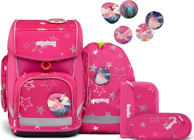 Produktbild von Ergobag Schulranzen-Set Cubo SternzauBär 5-teilig, ergonomisch, höhenverstellbar