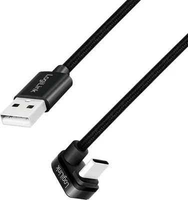 Image de LogiLink CU0193 Câble USB 2.0 2 m USB C USB A Noir (CU0193)