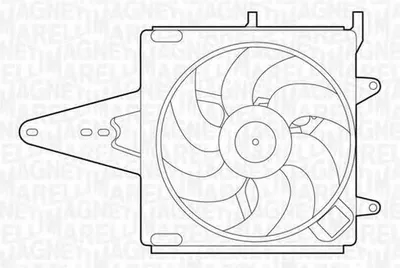 Produktbild von MAGNETI MARELLI 069422202010 Lüfter Motorkühlung Kühlerlüfter für FIAT PALIO Weekend (178DX) Wasserkühler Ø305mm