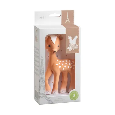 Produktbild von Sophie la girafe Fanfan das Rehkitz Spielzeug aus 100% Naturkautschuk, ideal zur Linderung von schmerzhaftem Zahnfleisch