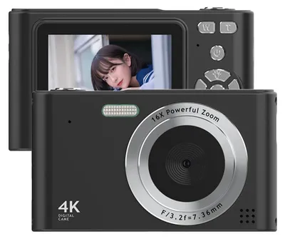 Productafbeelding van compacte digitale camera met 4K video en 48 MP fotografie