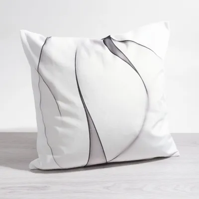 Produktbild von Kissen Deko von Lysel - grau Hatz 50x50 Polyester kissenbezug Dekokissen