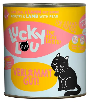 Produktbild von Lucky Lou Lifestage Adult Geflügel & Lamm 6x 800 g