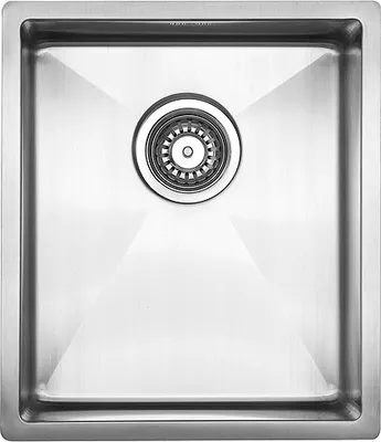 Produktbild von Lavabo KUBUS 340 soft Edelstahlspüle mit Raumsparventil / Ausschnittmaß: 360 x 420 / Spüle / Lavabo / Designspüle