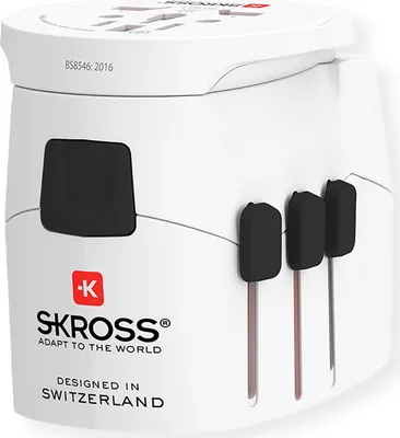 Produktbild von Skross PRO Light USB 2xA - World Reiseadapter, Weltweit