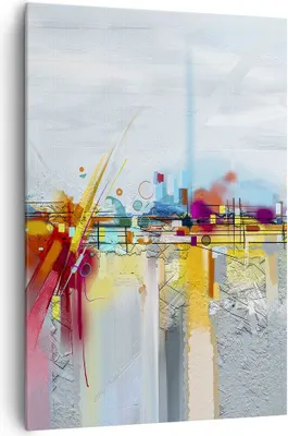 Produktbild von Bild auf Leinwand - Leinwandbild - Einteilig - Abstraktion modern - 70x100cm - Wand Bild - Wanddeko - Wandbilder - Leinwanddruck - Wanddekoration - Leinwand bilder - Wandbild - PA70x100-4028