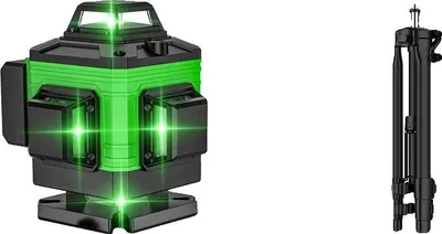 Obrázok produktu pre Samonivelačný laserový nivelačný prístroj, 16 línií, otočný o 360°, 16 línií (súprava so statívom)