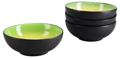 Produktbild von CreaTable, 24928, Hot Green, Mehrzweckschale 4-tlg, Steinzeug