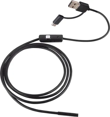 Zdjęcie produktu dla Przemysłowa kamera inspekcyjna endoskopowa 3 w 1, zintegrowane 6 diod LED, IP67, wodoodporny zamiennik USB typu C do smartfonów z systemem Android/komputerów PC