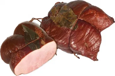 Produktbild von Poliwczak Hinterschinken mit Lorbeerblatt ca. 550 g / szynka z lisciem