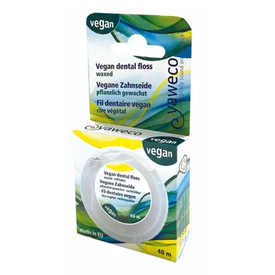 Produktbild von Vegane Zahnseide - pflanzlich gewachst Dose 40m