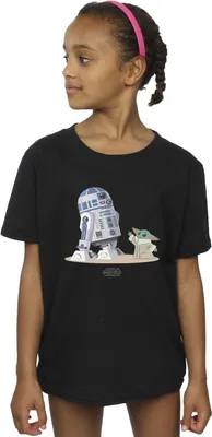 Immagine prodotto di Star Wars - Maglietta "The Mandalorian" per bambina BI39512 (116) (Nero)