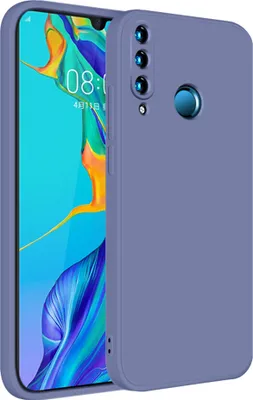 Produktbild von Huawei P30 Lite Hülle, LaimTop Slim Liquid Silikon Gel Gummi Schutzhülle für Huawei P30 Lite Grau