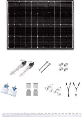 Produktbild von Yardforce Zusatzmodul für Balkonkraftwerk LX SP170W mit stabilem Aluminiumrahmen schwarz One Size