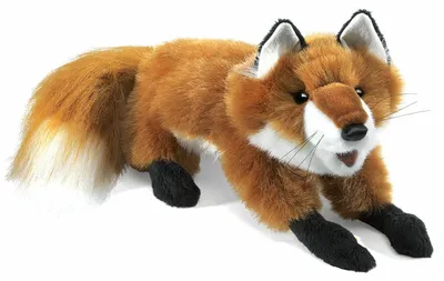 Produktbild von Folkmanis Handpuppe kleiner Fuchs liegend 2576