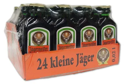 Obrázek produktu pro 24 x 0,02 l | Jägermeister malé lahve bylinný likér mini lahve | 35 % obj