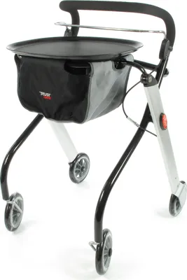 Produktbild von Trust Care Indoor Rollator Let's Go silber schwarz