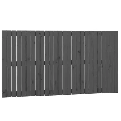 Image de vidaXL Tête de lit murale Gris 166x3x90 cm Pin massif