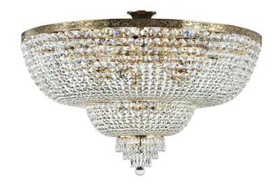 Immagine prodotto di Plafoniera, metallo anticato color oro, E27, P 100cm