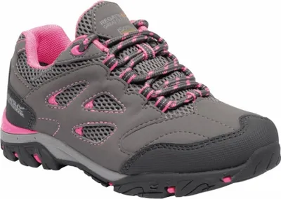 Produktbild von Regatta Kinder Wanderschuhe Holcombe Low RG3621 (34 EU) (Silbergrau/Violett)