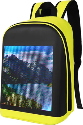 Produktbild von LED-Farbbildschirm, anpassbarer Rucksack, Reisetasche, Schultasche fuer Maenner, Frauen, Studenten