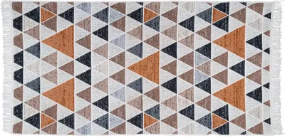 Zdjęcie produktu dla Dywan kilim modern trójkąty - kształt: prostokątny, kolor: wielokolorowy, prostokątny: 60×120 cm