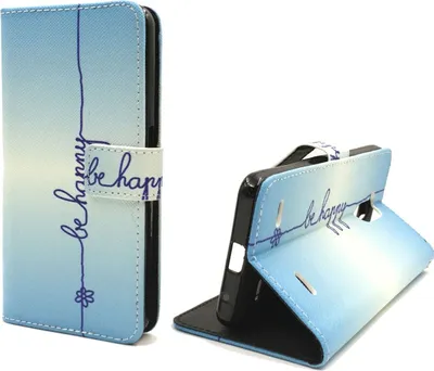 Produktbild von Handyhülle Tasche für Case Handy ZTE Blade V7 Lite Be Happy Blau