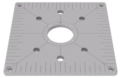 Image de PRIWAS plaque d’insertion compatible avec Triton MOF001 | plaque d’insertion pour table de défonceuse compatible avec les défonceuses Triton