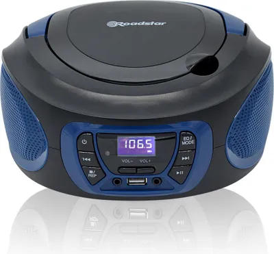 Produktbild von Roadstar CDR-365 U/BL, Blau, Tragbarer CD-Player